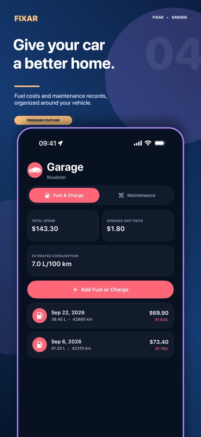 Fixar garage with vehicles